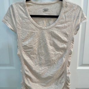 Athleta Cap Sleeve Ruched Athletic Top